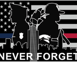 Never Forgotten 911 USA Memorial 3&#39;X5&#39; Flag ROUGH TEX® 100D - £15.08 GBP