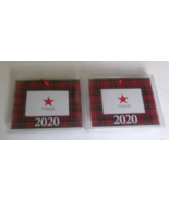 Two Macy&#39;s Plaid Photo ornament Frame - $273.81 MXN