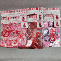 Valentines Day 6pc Cellophane Basket Bags With Pull Bow 3 Styles - 22&quot;x2... - £11.08 GBP