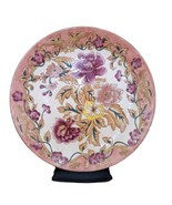RARE VINTAGE GORGEOUS Oriental Accent Wall Plate 10&quot; Ceramic Handmade Decor - $59.35