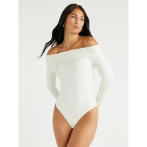 Sofia Jeans Women&#39;s Seamless Off the Shoulder Bodysuit Off White - Size ... - £16.01 GBP