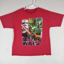 Star Wars Stormtrooper Flip Sequins Boys T-Shirt, Red Size 8 - $6.99