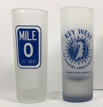 Two Key West Double Shot Glasses - 0 Mile andThe Official Conch Republic - £7.82 GBP