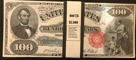 $2,000 In Play/Prop Money 1880 $100 Bills Lincoln 20 Pc. Bundle US Notes... - £11.05 GBP