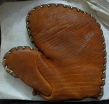 National Products Horsehide 1930&#39;s Baseball Glove Greased Pocket vintage BG33 - £43.88 GBP
