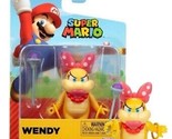 Super Mario Wendy with Wand 2.5&quot; Figure New in Package - £10.12 GBP