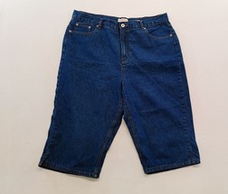 Northern Reflections Weekend Classic Blue Jeans Capri Size 16 Cotton Ble... - $9.89