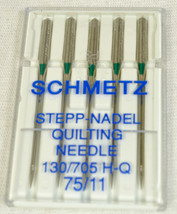 Schmetz Sewing Machine Quilting Needles Q-75B - $7.95