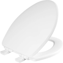 Bemis 1600E4 000 Ashland Toilet Seat, Elongated, Enameled Wood, White, Slow - £48.39 GBP