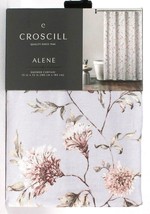 1 Count Croscill Alene Grey 72 In X 72 In Fabric Shower Curtain 100% Cotton - £28.68 GBP