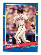 1991 Donruss Baseball Card #173 Jim Presley Atlanta Braves - £2.39 GBP
