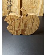 4 piece wooden handmade apple puzzle - €10,22 EUR