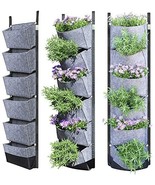 Vertical Wall Garden Planter with 6 Pockets Best Plant for  Hanging Herb.new  - £17.53 GBP