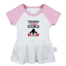 Fancy Dress Training to Beat Goku Newborn Baby Dress Infant 100% Cotton Clothes - £10.48 GBP