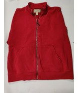 Vintage LL BEAN Fleece Jacket Mens Size Large Reg Full Zip Up Red - €10,23 EUR