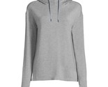 Athletic Works Women&#39;s French Terry Mock Neck Hoodie, Gray Size XS(0-2) - £13.23 GBP
