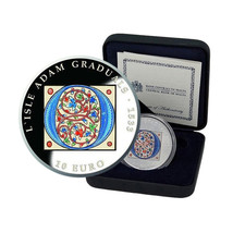Malta Silver Coin 10 Euro 2020 Proof Gothic L&#39; Isle Adam Graduals CoA+Box 00888 - £136.68 GBP