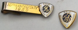 1960 GE General Electric Erie Graduate Apprentice 50th Anniversary Tie Clip Pin - £18.35 GBP