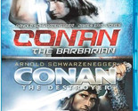 Conan the Barbarian + Conan Destroyer Blu-ray | Schwarzenegger | Region B - $18.31