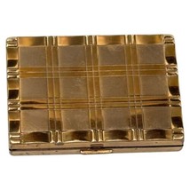 MCM Magestic Rectangular Gold Tone Metal Compact USA - $39.15