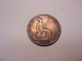 1890 English One Penny UK Large Cent 1c Great Britain! - £13.37 GBP