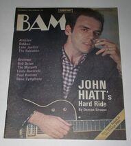 John Hiatt BAM Magazine Vintage 1983 Dokken Lone Justice The Rubinoos Bo... - $24.99
