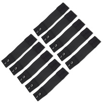 10-Pack Self-Adjusting Button Elastic Pregnancy Waist Extension Adds Inches - £14.89 GBP