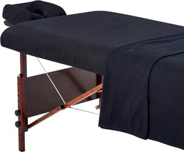 Master Massage Universal Massage Table Flannel Sheet Set 3 in 1 Table Cover, Fac - £53.54 GBP