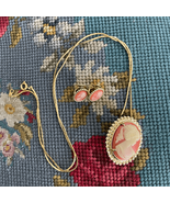 Vintage Cameo Earrings Pin Necklace Brooch Costume Jewelry - $27.97 CAD
