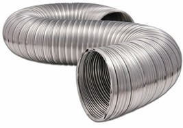 Everbilt 8’ X 4” Diameter Flexible Dryer Transition Duct With Two Clamps Silver - £13.63 GBP