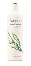 Aveeno Positively Nourishing Body Wash Seaweed &amp; Oatmeal Purify Nourish ... - £23.81 GBP