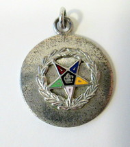 Vtg Order of the Eastern Star Charm Pendant Tested Sterling (Except for ... - £15.73 GBP