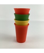 Tupperware Bell Tumblers Set Of 4 Drinking Juice Cups 7oz Beverage Vinta... - $33.78 CAD