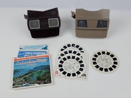 Vntg Pair Sawyers View-Masters Model G Model E Viewer 6 ViewMaster Stereo Reels - £35.63 GBP