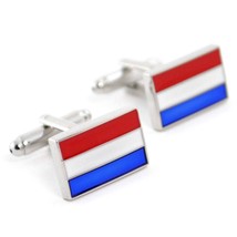 Netherlands Flag Cufflinks Pair W Gift Bag High Quality Dutch Pride Amsterdam - £9.40 GBP