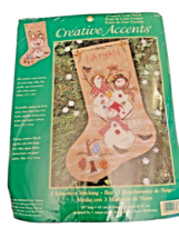 Kit Cross Stitch Snowman Stocking Dimensions Counted 16 7962 Creative 20... - $32.59