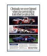 1991 Oldsmobile Motorsports Racecars Vintage Print Ad NASCAR NHRA IMSA W... - $10.97