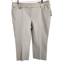 Alfani Capri Pants Women&#39;s Plus Size 16 Pockets Tummy Control Tanish/Gray - $22.00