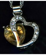 Blatt Unendlichkeit Liebe Herz Anhänger Halskette Geburtsstein Kristall,... - $598.20 MXN
