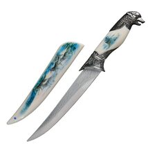 Munetoshi 13" Northern Wolf Pack Dagger Short Sword Bowie Gift Knife wit... - $9.88