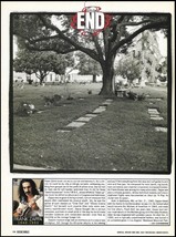 Frank Zappa 1940-1993 cemetery grave site 8 x 11 pin-up death notice article - £3.35 GBP