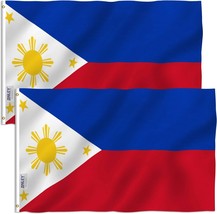 Anley Pack of Fly Breeze 3x5 Foot Philippines Flag - Filipino Philippine... - £8.56 GBP