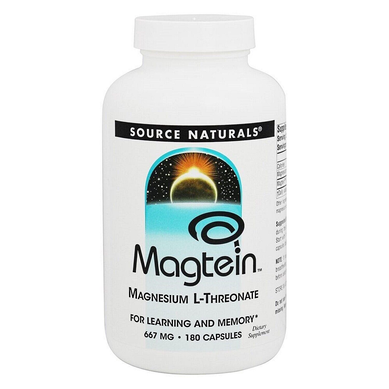 Source Naturals Magtein Magnesium L-Threonate, 180 Capsules - $60.19