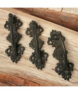 Cast Iron Antique Style Lion Head XL Barn Handles Door Gate Pulls Lot/3 - €23,27 EUR