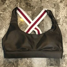 NEW Koral Fame Energy Sports Bra Sz Small  Lead w/ Red &amp; White Criss Cro... - $19.79