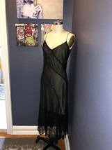 Laundry Shelli Segal LBD Embellished Beaded 100% Silk Twirl Dance Dress ... - $49.99