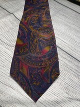 Bill Blass Floral Multicolor Mens Silk Neck Tie 57&quot; Long x 3.6&quot; Wide For... - $8.00