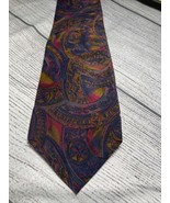 Bill Blass Floral Multicolor Mens Silk Neck Tie 57&quot; Long x 3.6&quot; Wide For... - $8.00