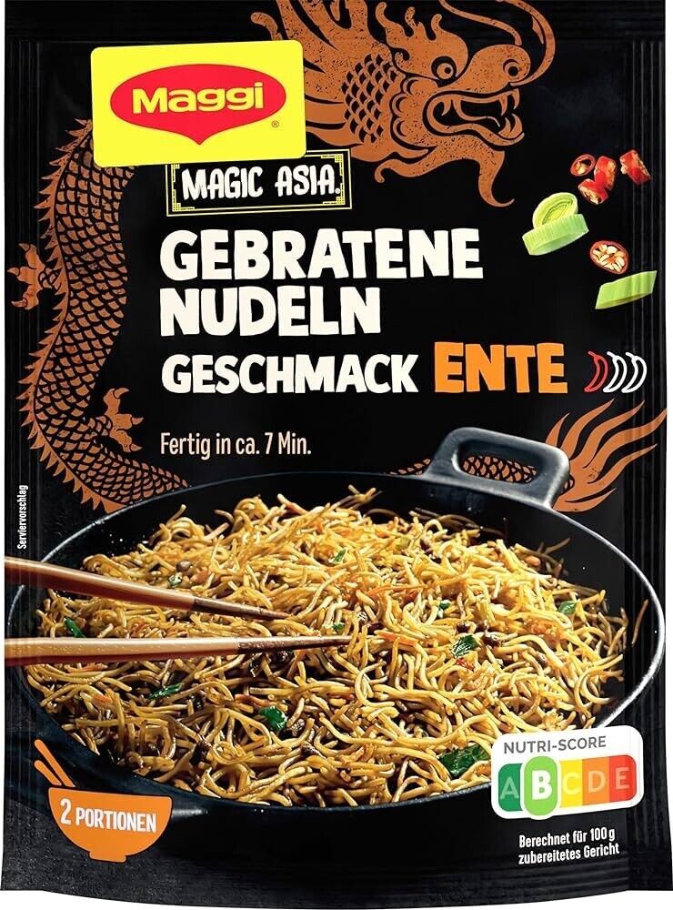 Maggi Ready meal MAGIC ASIA Fried noodles: Duck 1ct./2 servings-FREE SHIPPING - £8.27 GBP