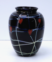 Donald Carlson Signed Art Glass Hand Blown Vase - £177.00 GBP